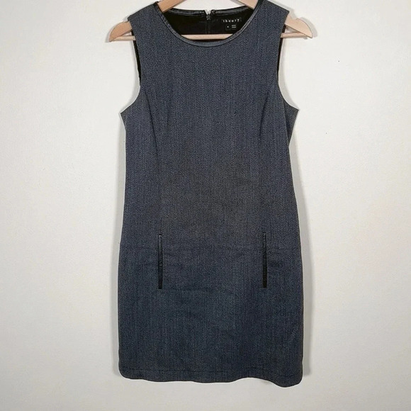 THEORY | WOOL BLEND SLEEVELESS DRESS - Picture 1 of 11